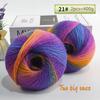 400 Grams of Colorful Gradient Rainbow Long-dyed Pure Wool Yarn Skeins, 2 Large Skeins, Hand-woven Crochet Yarn, 2Skeins/pack