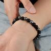 Handmade Beaded Elastic Bracelet, Personalized Obsidian Single Circle Women'S Jewelry