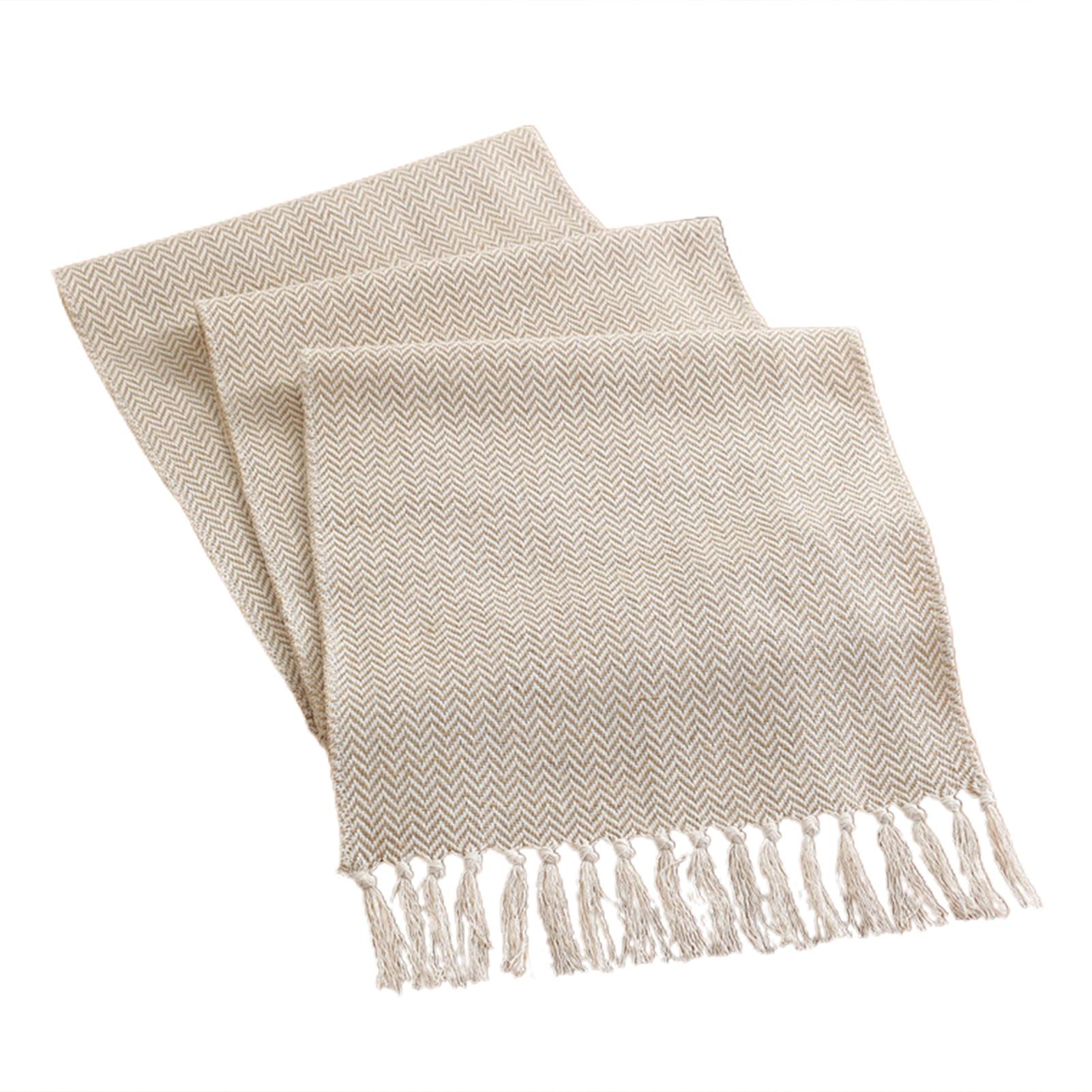 

Домашняя дорожка для стола с кисточками Стильное украшение стола в деревенском стиле для повседневного использования в фермерском доме 33 X160cm 200G