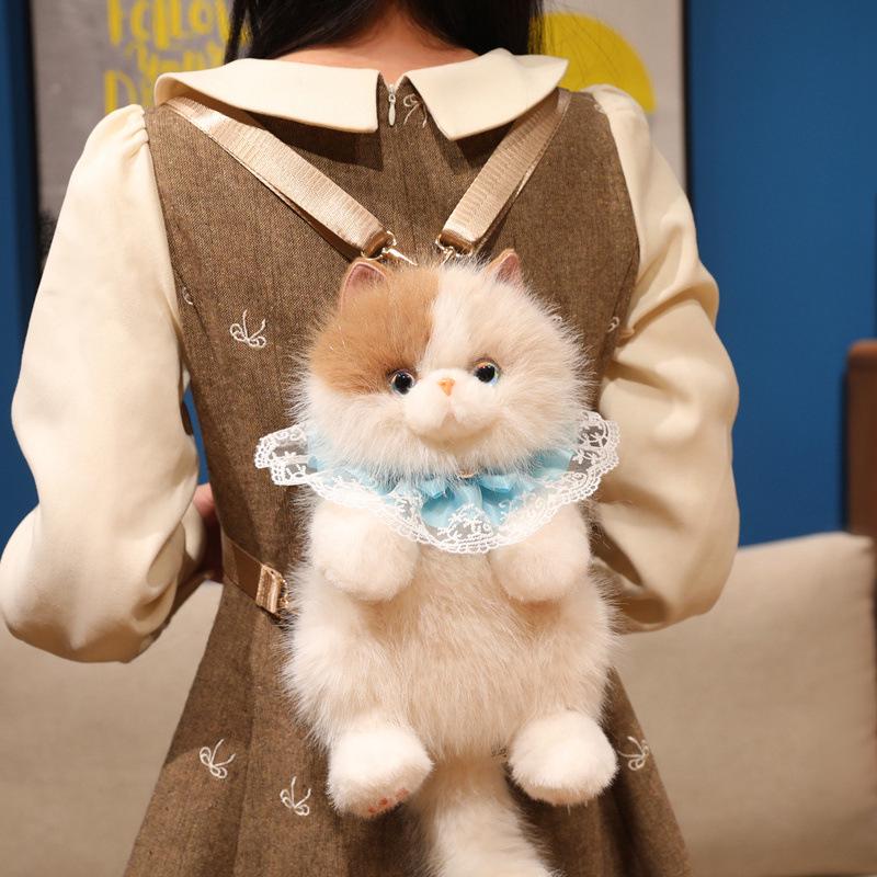 Ragdoll Cat Plush Toy Backpack – Doll Plush Friend Birthday Gift