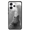 For Oppo Reno15 5G Case 6.59" Cute Cat Balck Edge Soft Silicone Wolf Phone Back Cover For Oppo Reno 15c 5G Protective Lion Funda
