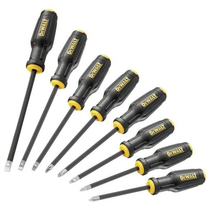 DEWALT Universel Jeu De Tournevis 8 Pièces Vis À Fente, PH, PZ