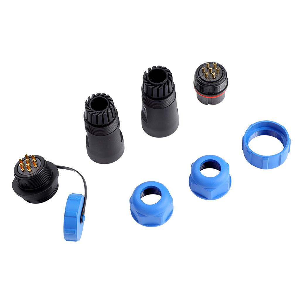 SP21 IP68 7Pin Waterproof Plastic Aviation Plug Socket Cable in line Connector( 7Pin)