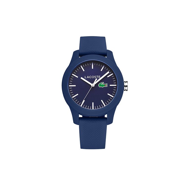 Lacoste 12.12 Series Quartz Watch Resin Strap Blue Dial Womens Minimalist Fashion Waterproof Classic Blue Logo Women watches 2000955 2000955