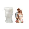 Nonstick Silicone Rose Couple Mold for Crafting 3D Aromatherapies Candle Home Decoration Mould Unique Gift Making Mold