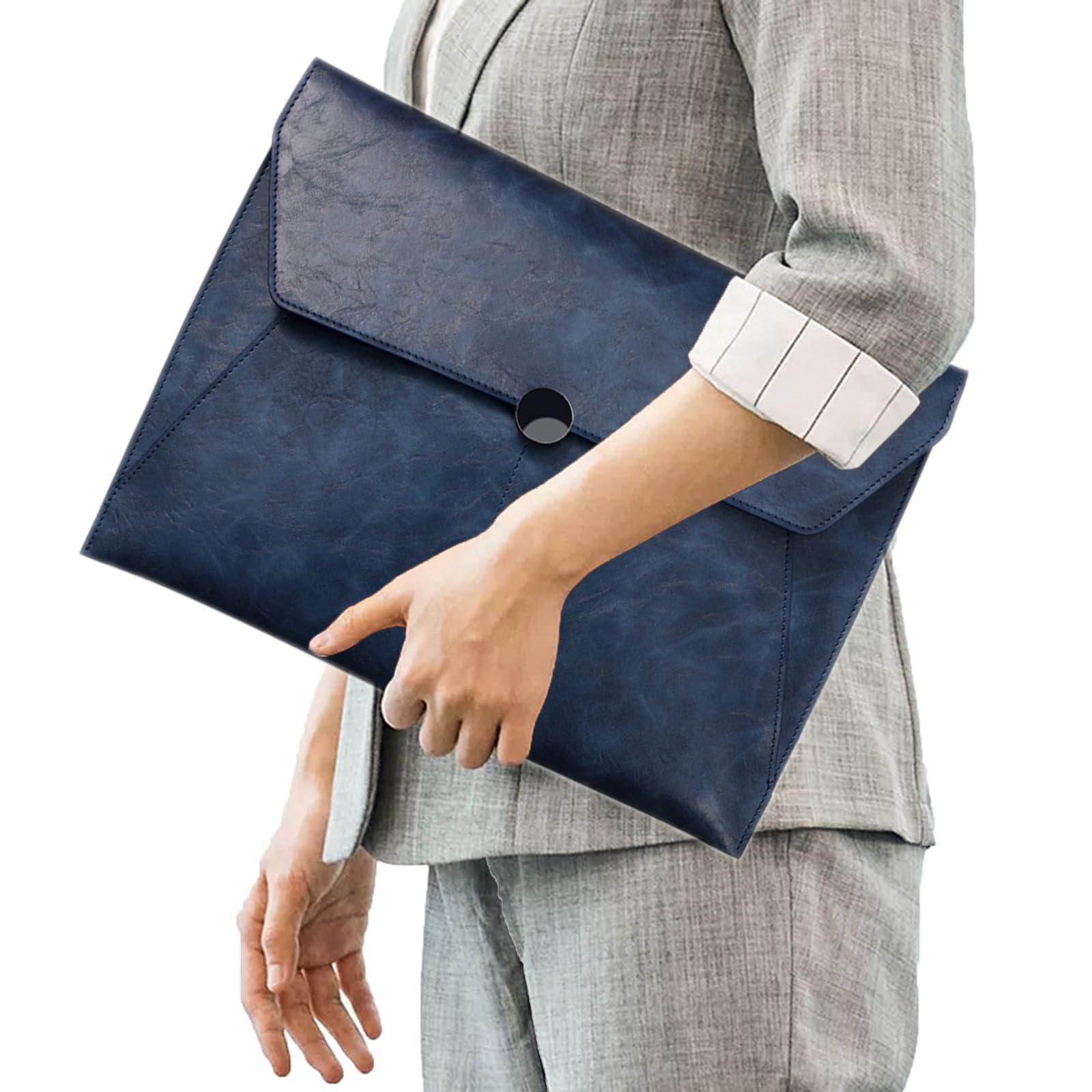 

Переноска A4 Деловой PU Файл Большой Документ 2 Разделенный Тип Файла Кнопка Портативный Бизнес Унисекс Сумка, Размер, Сумка, Кожа, Мужской, Женский, Чехол, темно-синий