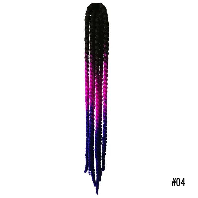 60cm Punk Style Motorcycle Scattered Gradient Ramp Helmet Braids Twist Braid Horn Motocross Motorbike Off Road Moto Decor Braids