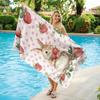 1pc Sweet Strawberry Rabbit Beach Towel Quick-drying Super Absorbent Suitable for Beach Pool Summer Funny Gift for Friends