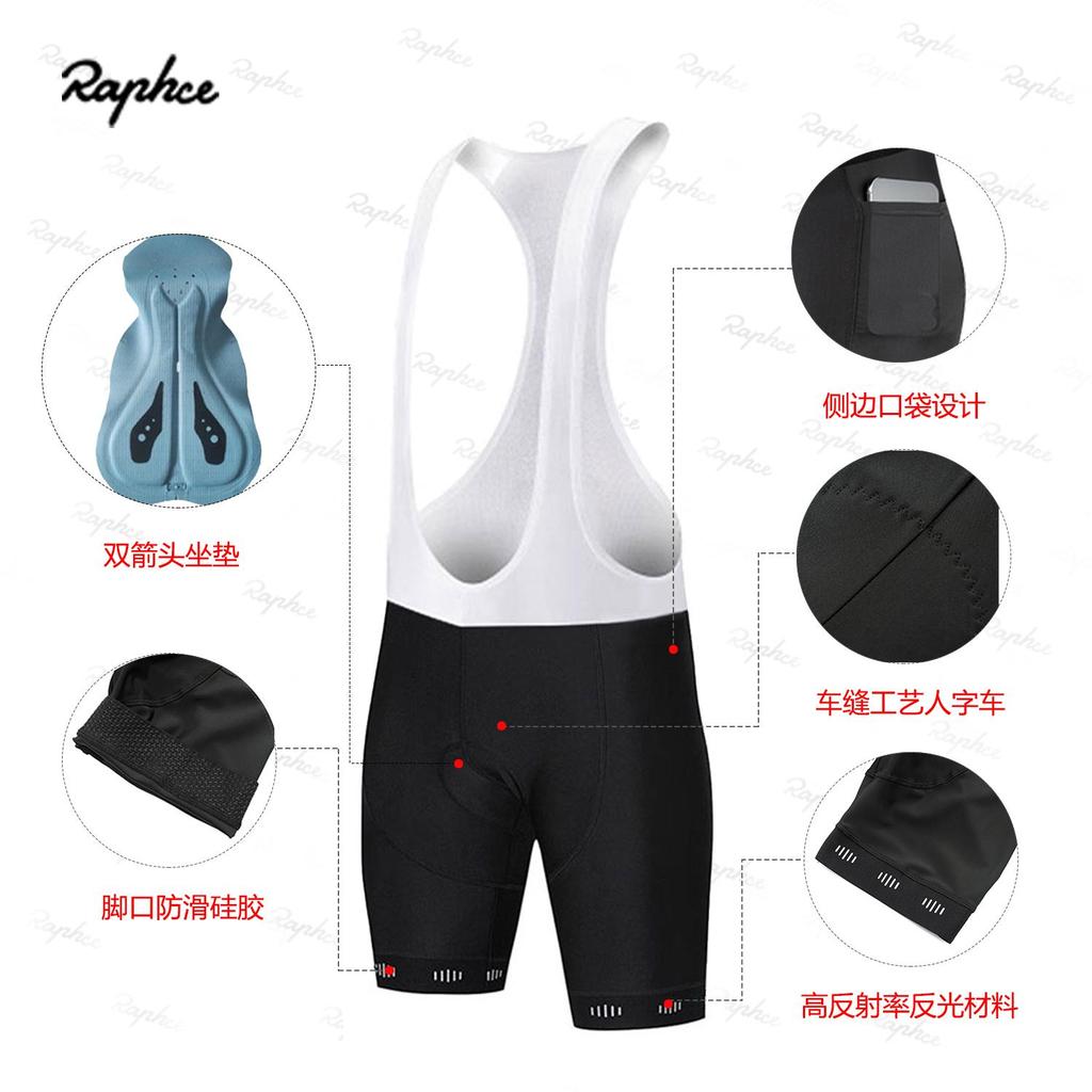 Spring and summer double arrow seat bicycle riding bib shorts men's and women's mountain bike road bike riding shorts equipment side pockets