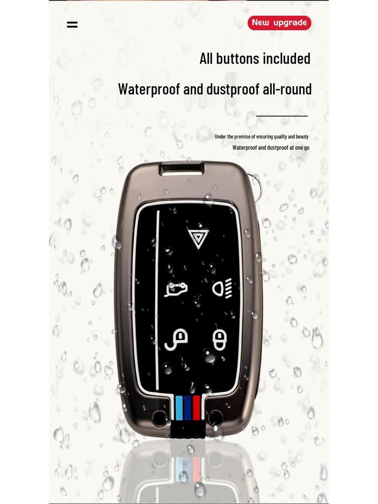 Jaguar Key Case: Metal Full Wrap for XJL, XEL, XFL, XE, XJ, XF, F-Pace – Car Protective Shell Buckle
