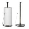 Standing Toilet Paper Holder with Round Base Roll Paper Towel Rack Stainless Steel Tissue Napkins Rack for Home Table Decor