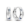 925 Silver Hoop Earring For Woman Pendientes Moon Sun Earrings Fashion Jewelry