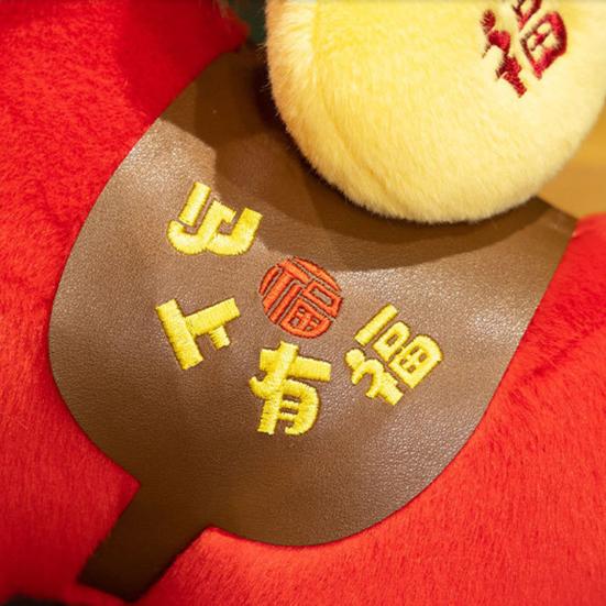 Horse Plush Doll New Year Decoration Soft Lucky Horse Mascot Desk Car Decor for Spring Festival