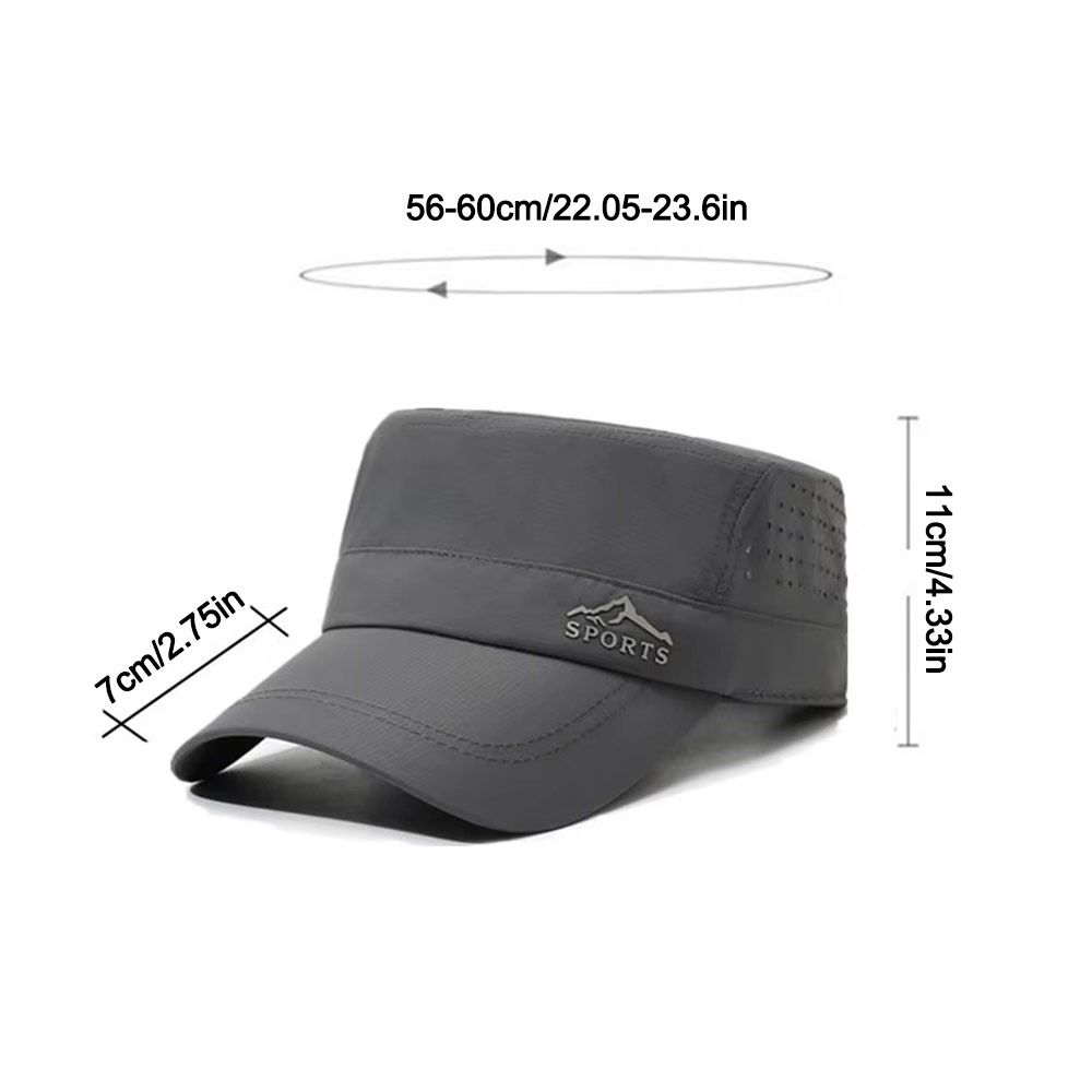 Quick Drying Flat Top Hat Breathable Sports Running Cap Unisex Sunscreen Cap Women Men