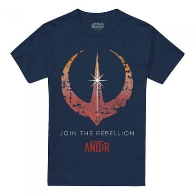 Guerra das Estrelas: Camiseta Masculina Andor Junte-se à Rebelião