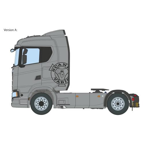 Italeri 1/24 Scale Scania S770 4x2 Normal Roof Gray Cab Plastic Model Kit IT3971 (Car)
