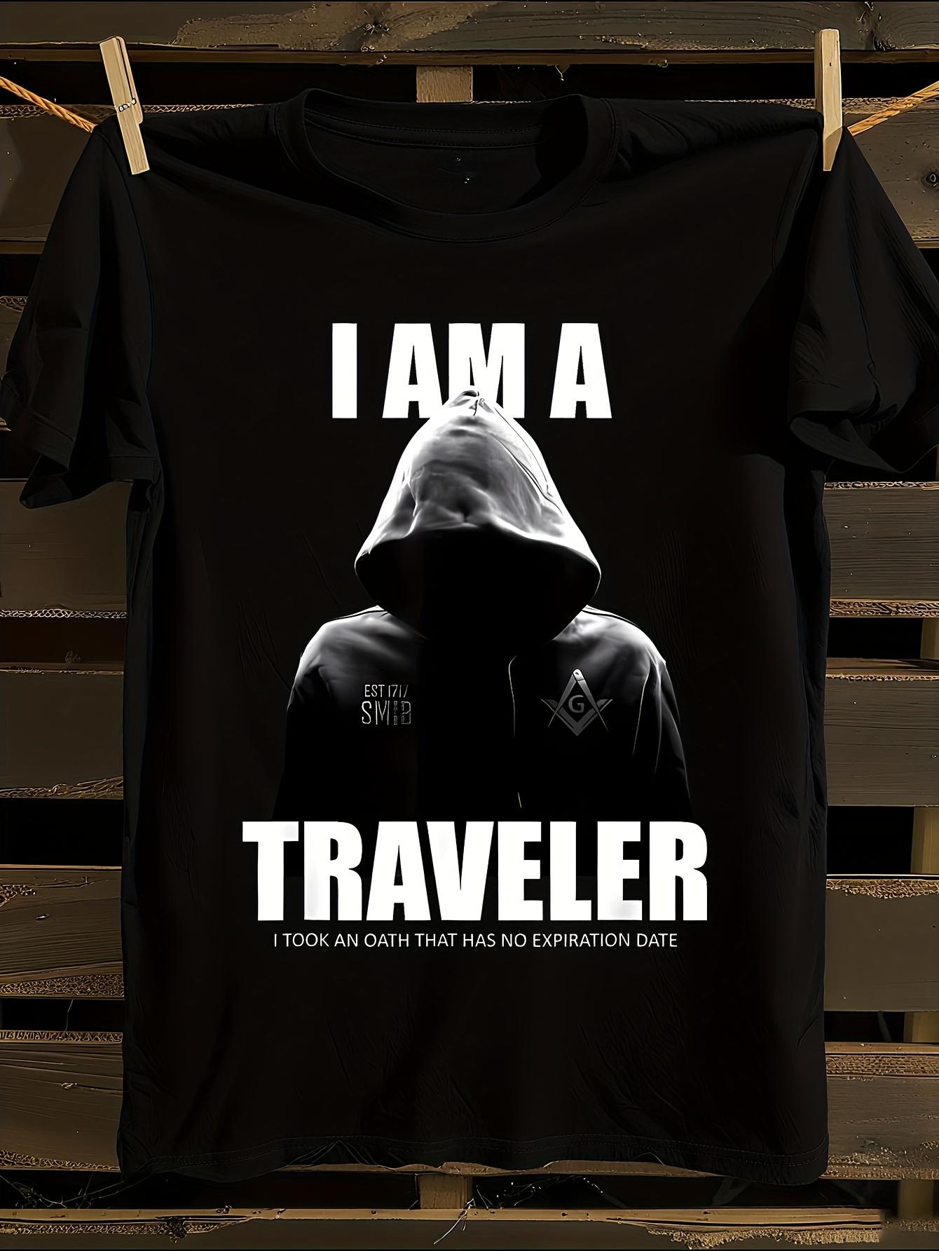 I Am A Traveler SMIB Freemason Graphic T-shirt S