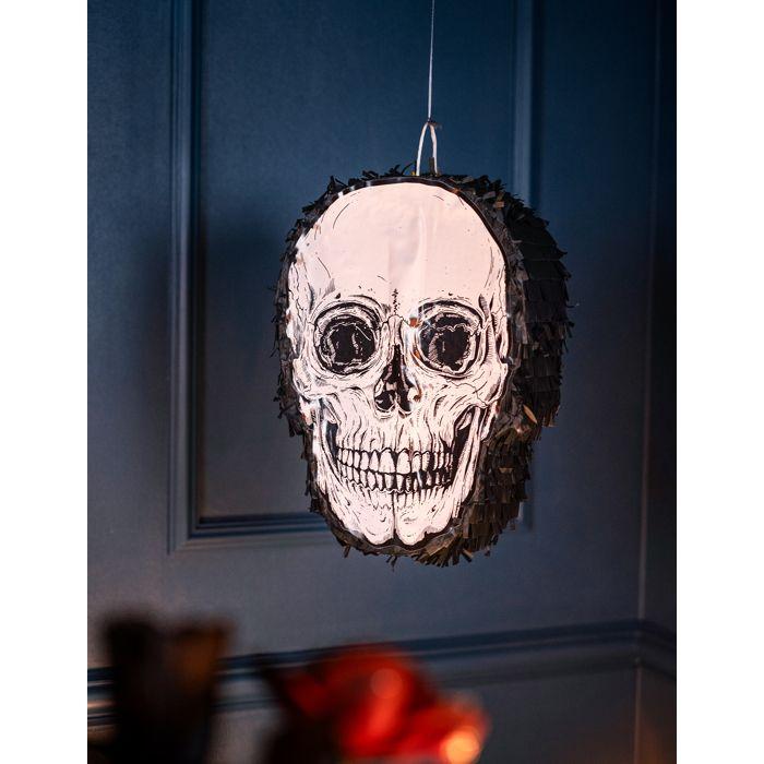 Masque Costume - Piñata - Skull - 35 x 25 cm - Noir/Blanc - Enfant Unisexe