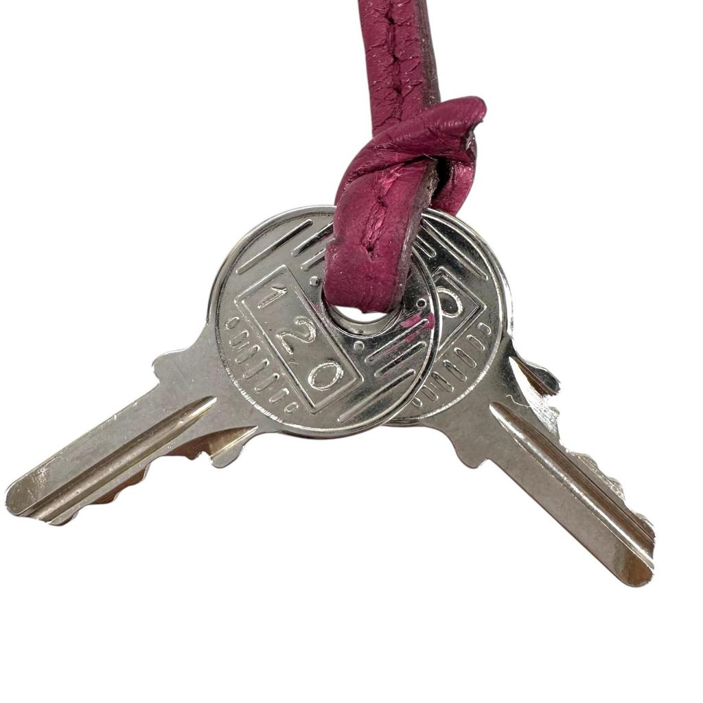 HERMES Cadena purple unisex Clochette No. 120 used