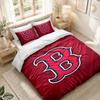 Bedding Set 1 Duvet Cover 2 Pillowcases Boston Red Sox Print Bedroom Home Decoration