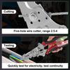 Wire Stripper with Integrated Voltage Tester and Stainless Steel Construction for Electrical Repairs and Wiring