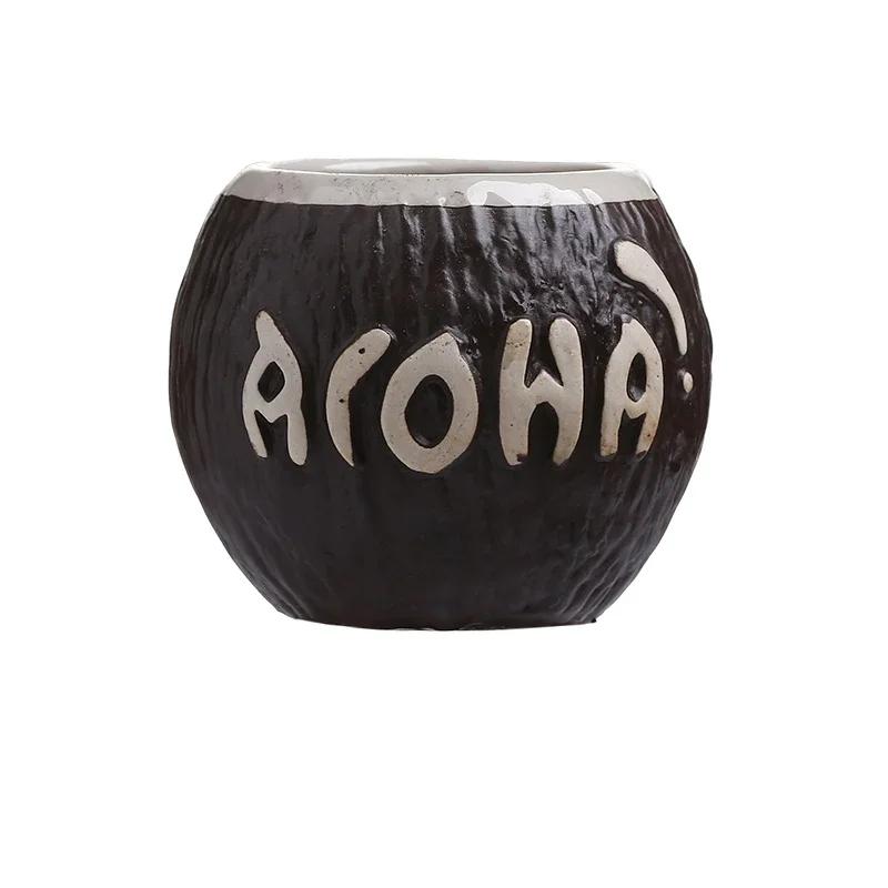 

Halloween Gift Bar Tiki Cup Creative Ceramic Mug Drinkware Tiki Mug Personalized Hawaiian Style Cocktail Cup Home Decorations
