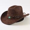 Popular European and American Gypsy Rhinestone Denim Hats, Men's and Women's Fashion Top Hats, Suede Denim Hats