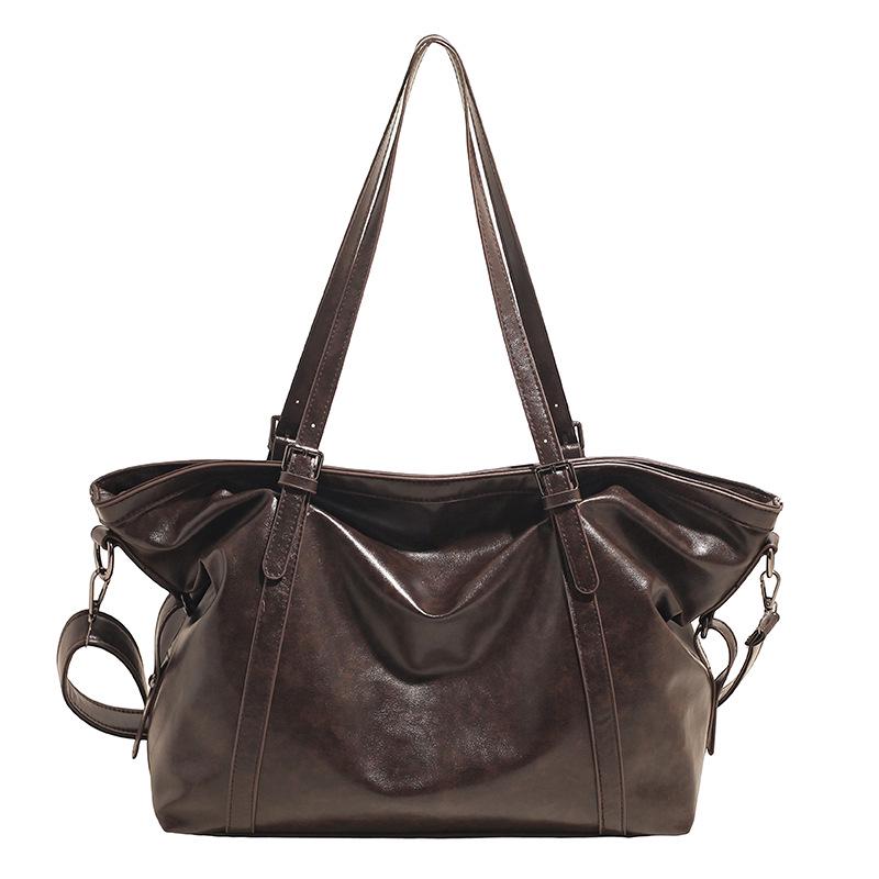 

Women s Large Capacity Retro Tote Bag - Versatile, High-end Shoulder Bag for Work and Commute