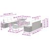 Garden Sofa Set with Cushions 9 pcs Black Poly Rattan