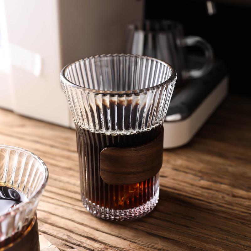 Hanging Ear Coffee Cup Iced Latte Cup High Value High Sense Women'S Exquisite Tea Cup Household Glass Drinking Cup