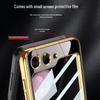Samsung Galaxy Z Flip 5 Anti-Drop Luxury Glass Case - Full Coverage