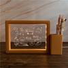 3D Photo Frame Pen Holder Night Light – Creative Graduation or Birthday Gift for Teachers and Classmates
