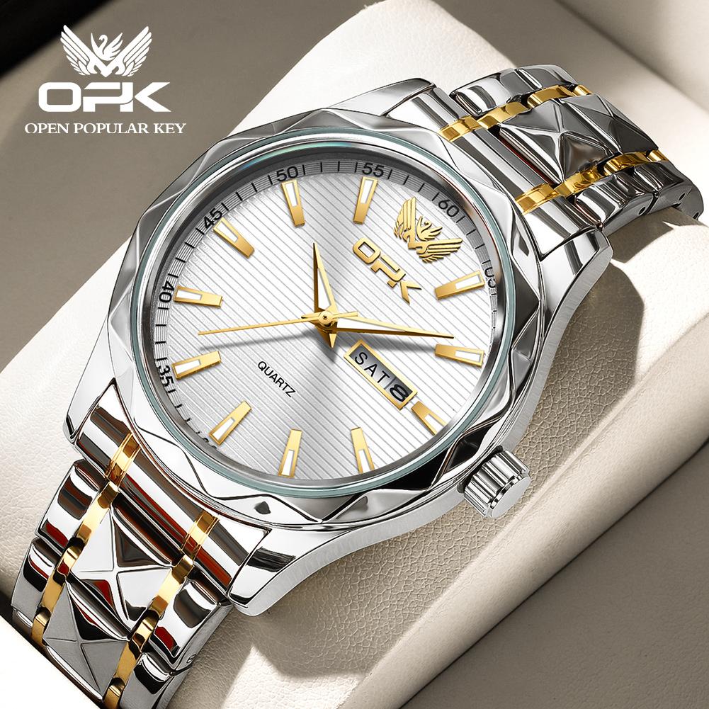 OPK brand popular waterproof men's quartz watch 8164