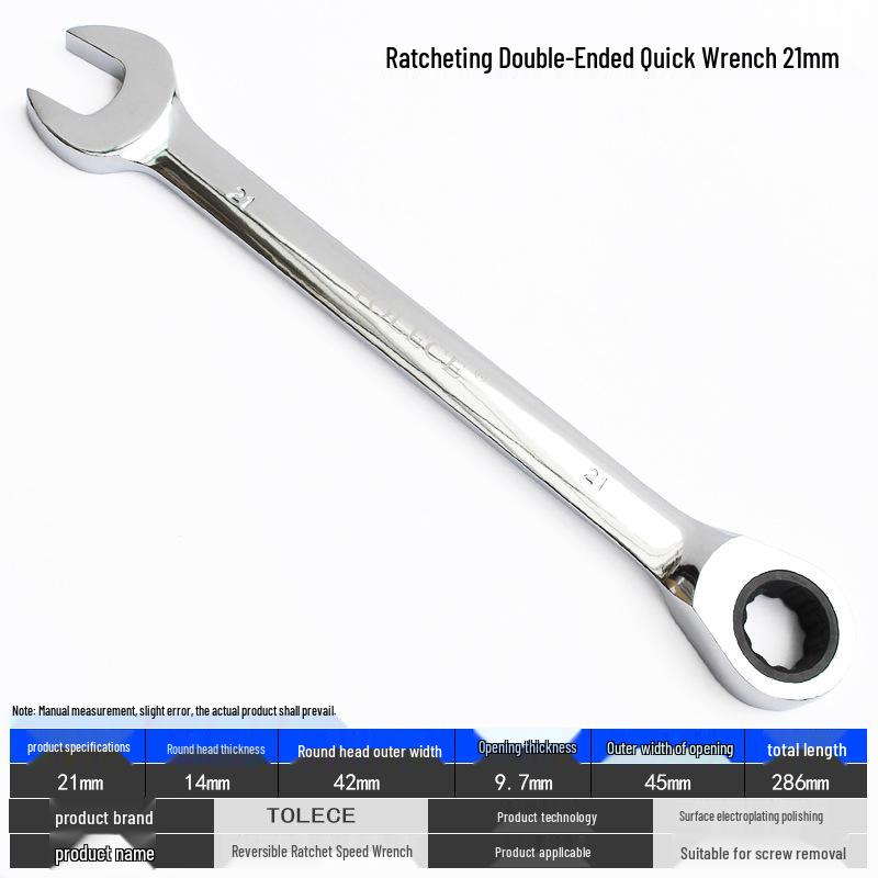 QuickTorx Reversible Ratchet Open-End Wrench