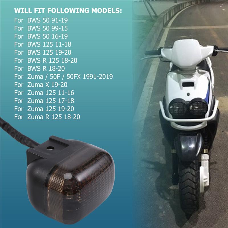 Motorcycle Turn Signal Turn Signal Indicator For Yamaha BWS100 50125 Zuma 50 FX125 X Beewee MBK BOOSTER Scooter-A99D