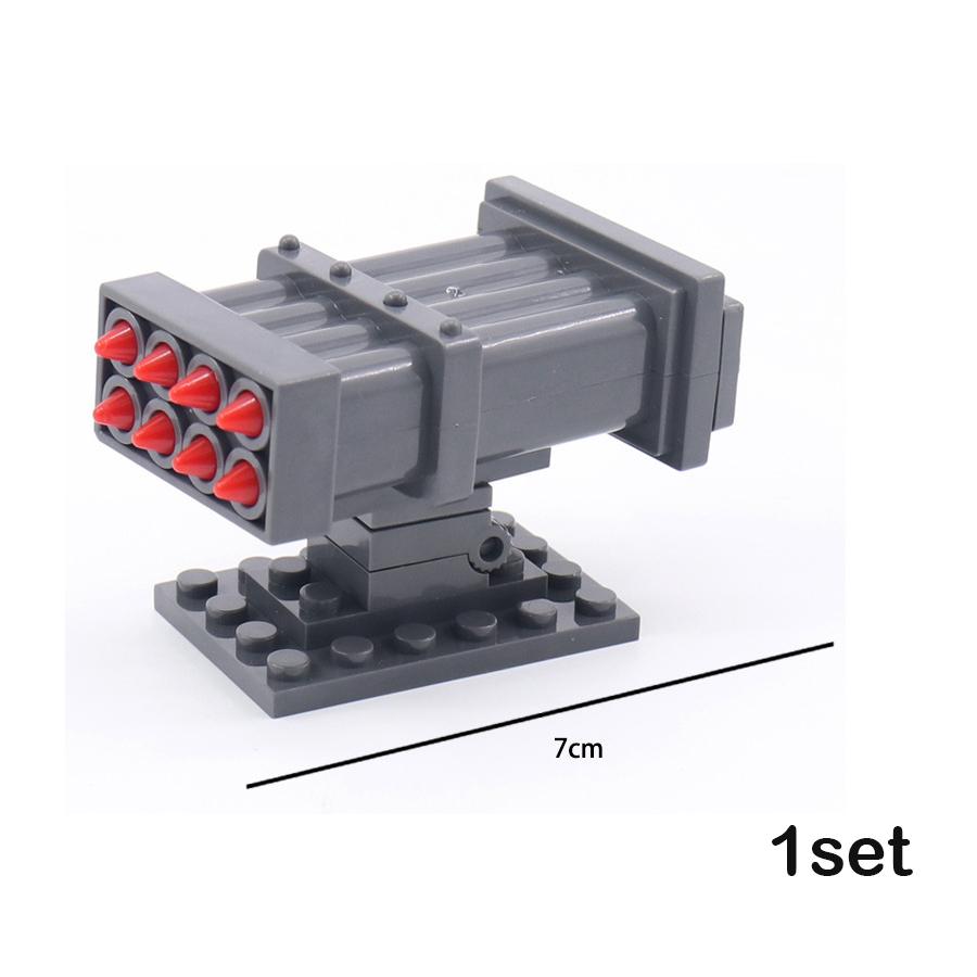Non-Toxic Missile Launcher Military Weapon Soldier Moc Building Blocks Army Playmobil Accessory Modern Swat Mini Parts Brick Figures Toys