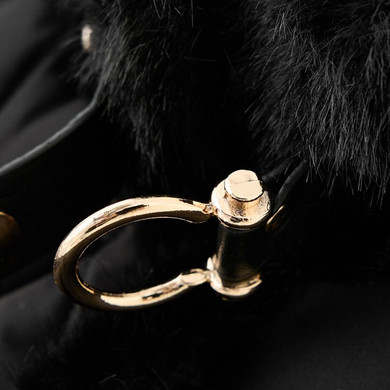 Fashion Winter Women's Vest Faux Fur Collar Thick Warm Sleeveless Jackets Woman Long Coat With Belt