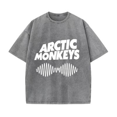 Μπλουζάκι Arctic Monkeys Inspired - Λίστα άλμπουμ Doodle Print Vintage T-shirt Ανδρικά Γυναικεία Hip Hop Punk Μπλουζάκια με κοντό μανίκι Streetwear