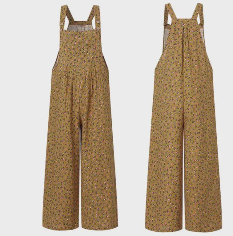 Women's Loose Side Pocket Overalls - 14 Colors & 5 Sizes, Spring/Summer 2021