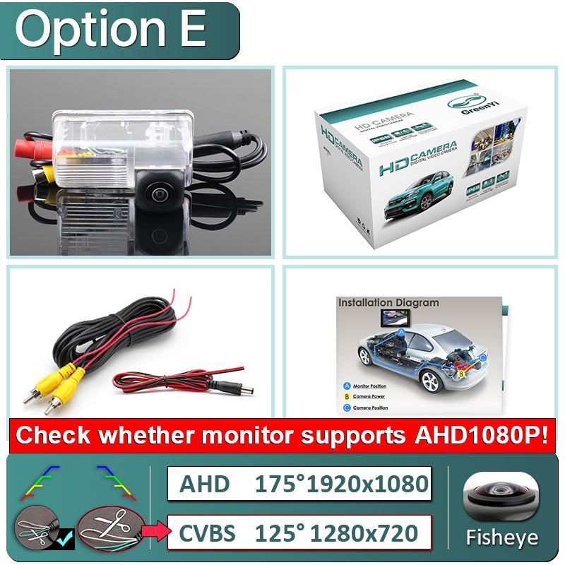 GreenYi AHD 1080P 170 ° Fisheye Lens Vehicle Rear View Camera For Toyota Corolla Sedan BYD F3 F3R S6 M6 Lifan 620 sedan X60 Car