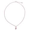 Romantic Pink Rose Necklace Tender Clavicle Chain Sweet 3D Flower Choker  Gift
