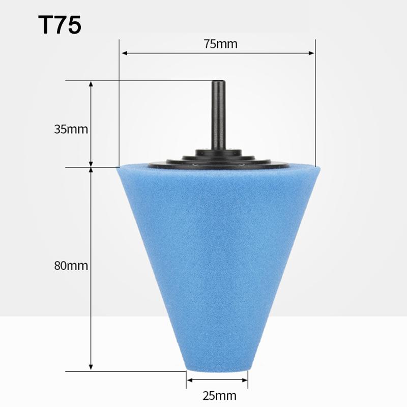 Car Wheel Polishing Sponge for Electric Drill Polishing Cone Burnishing Ball Polishing Pad Hub Buffing Sponge Auto Accessories