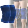 Blue Knitted Knee Brace Pad Outdoor Activities Knee Protector Hiking Sports