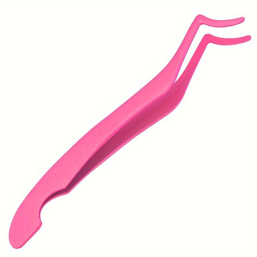Multi-color Stainless Steel Eyelash Tweezers: New Style Round Head Safety Applicator Clamp