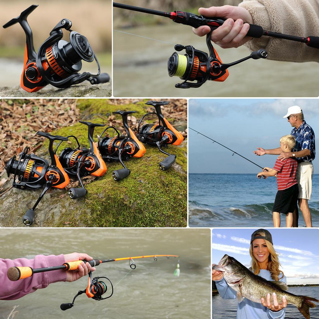 SOUGAYILANG Fishing Reels 11+1BB Spinning Reel Metal 1000-4000 Left/right Carp Fishing Reel Fishing Gear