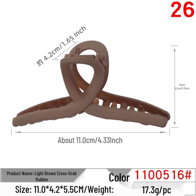 High-Quality Versatile Cross Claw Hair Clip – Stylish Large Ribbon Accessory