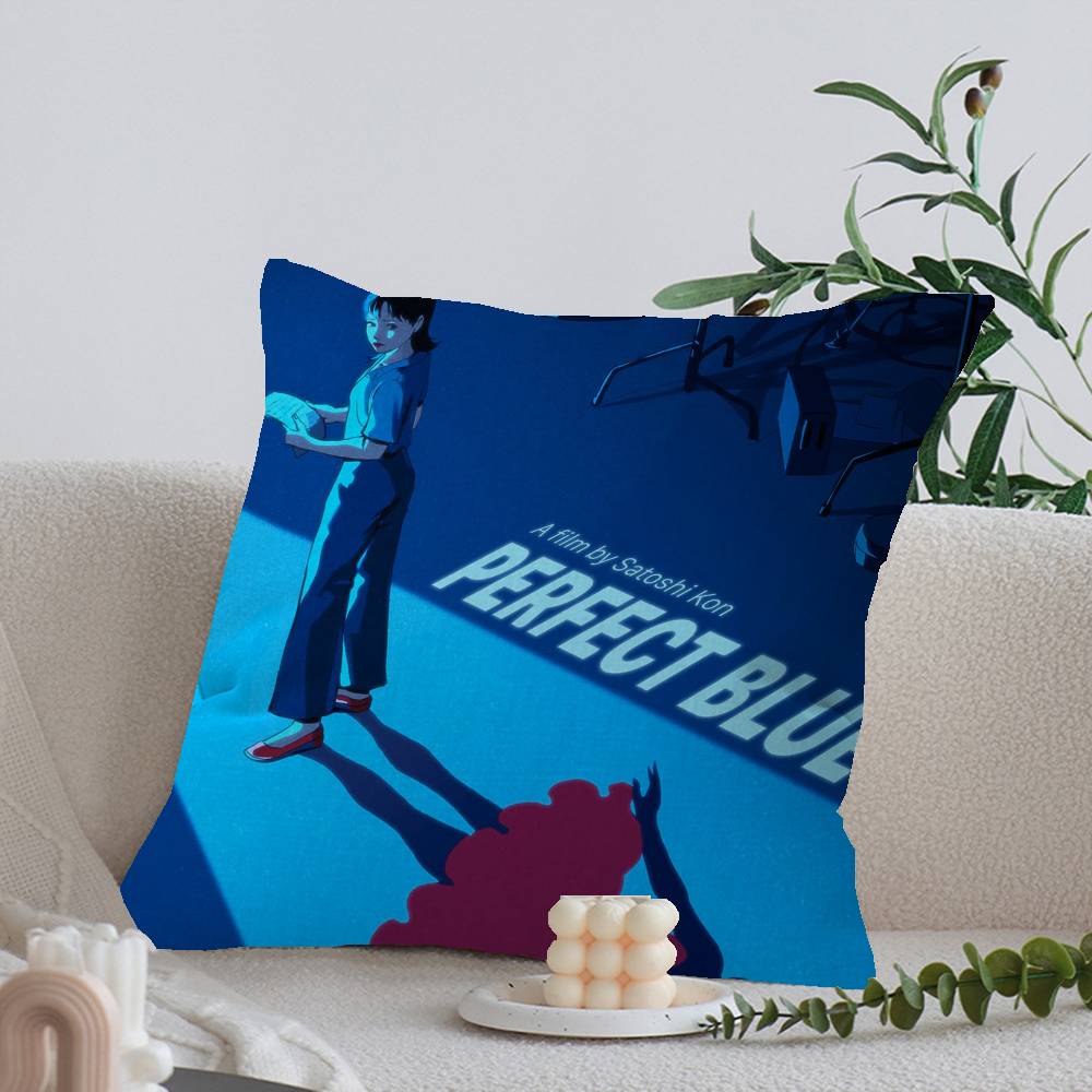Anime P-Perfect B-Blue Cushion Cover Car Throw Pillow Case For Sofa Car Christmas Gift 40x40cm 45x45cm