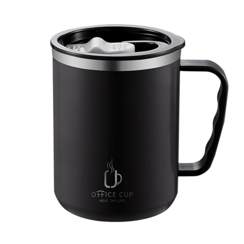 

Универсальная кружка из нержавеющей стали, Двухслойная, Мерная чашка для кофе/молока, Креативная термокружка для чая, 400-500 мл, Кружка для улицы, Кофейная кружка, Герметичная, Портативная