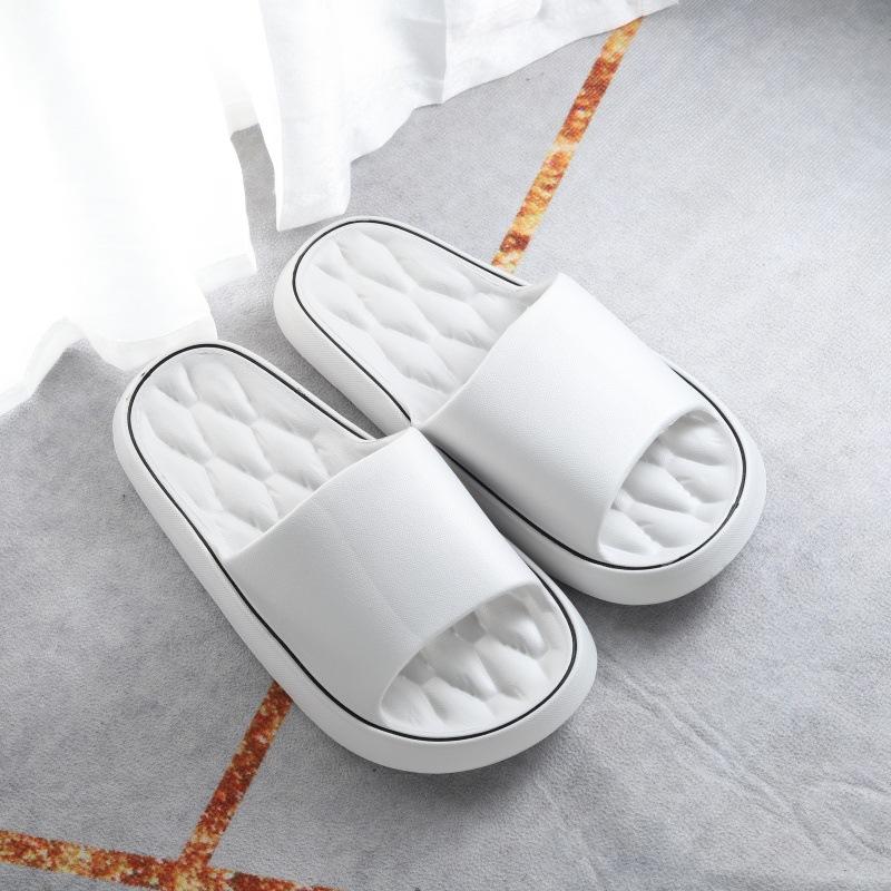 Slippers women's indoor home bathroom bath non-slip thick bottom deodorant couple men's cool slippers