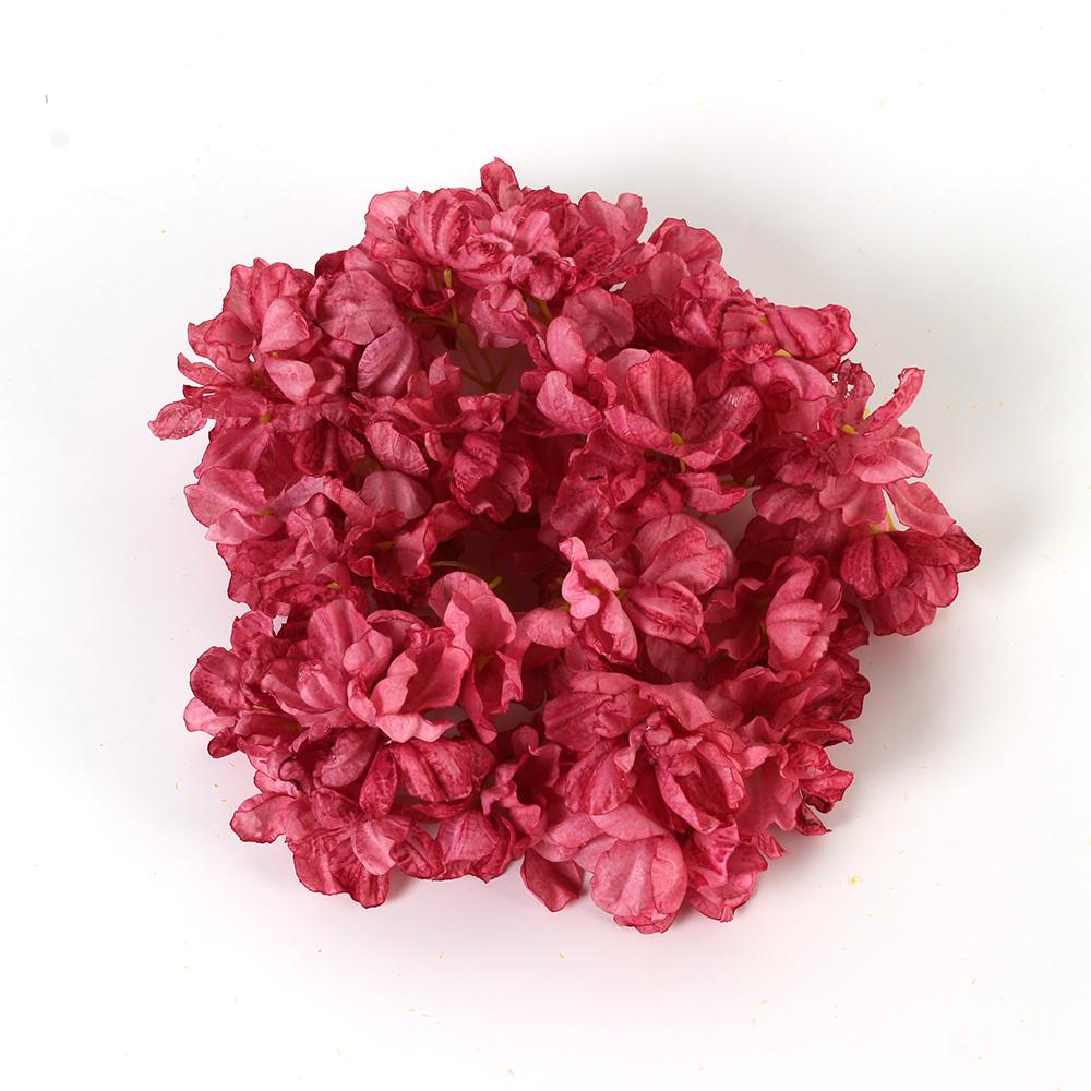 Künstliche Hortensienblüten mit verbrannten Rändern: Seide DIY Antiker Stil Hanfu Kopfschmuck Zubehör